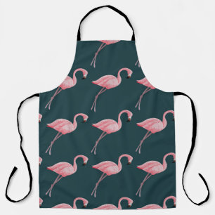 Flamingos auf blauen, Vintagen, nahtlosen Mustern. Schürze
