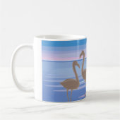 Flamingos auf dem Strand - Miami Kaffeetasse (Links)