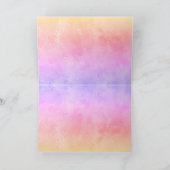 Flamingos auf der Parade-Karte Karte (Innenseite)