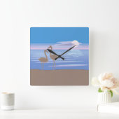 Flamingos auf der Uhr am Beach Square (Zuhause)