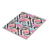 Flamingos auf feinem Design-Muster Fliese (Seite)