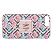 Flamingos auf mutigem Entwurfs-Muster Case-Mate iPhone Hülle (Rückseite (Horizontal))