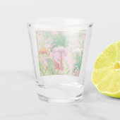Flamingos aus Tropical Scene Shot Glas (Rückseite)