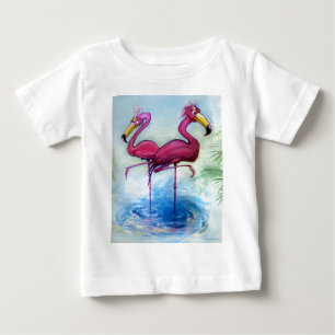 Flamingos Baby T-shirt