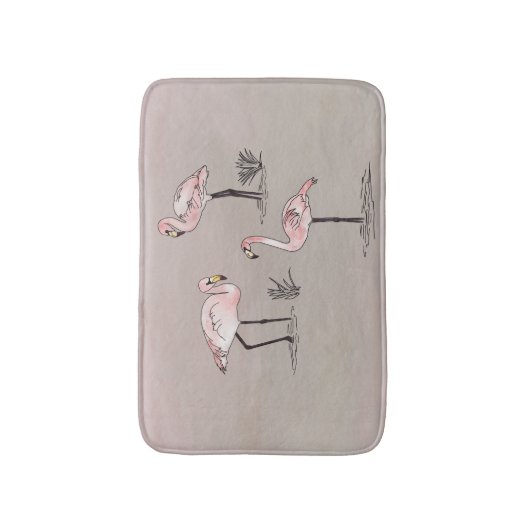 Flamingos Badematte (Vorderseite Vertikal)