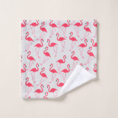 Flamingos Badhandtuch Set (Waschlappen)