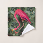 Flamingos Badhandtuch Set (Waschlappen)