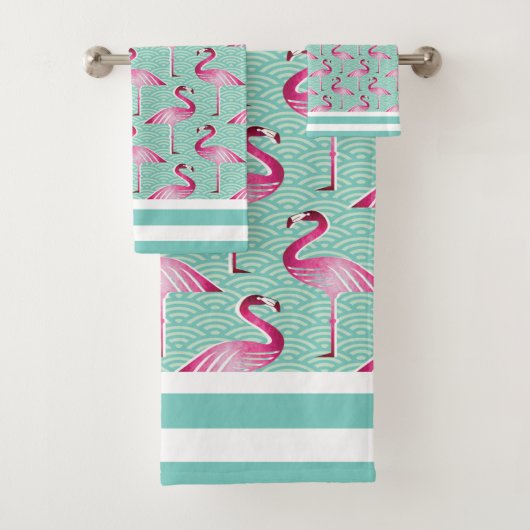 Flamingos Badhandtuch Set (Insitu)