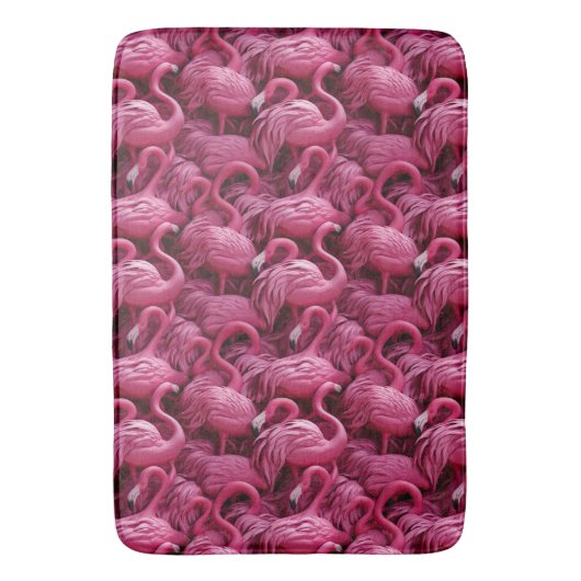 Flamingos Bath Mat Badematte (Vorderseite Vertikal)