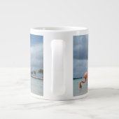 Flamingos Beach Aruba Jumbo-Tasse (Rückseite)