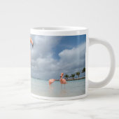 Flamingos Beach Aruba Jumbo-Tasse (Rechts)