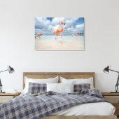 Flamingos Beach Aruba Leinwanddruck (Insitu (Schlafzimmer))