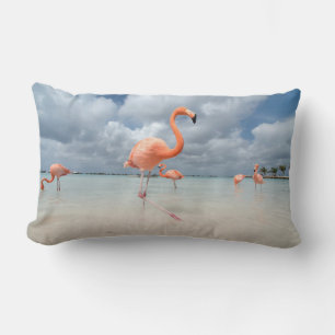 Flamingos Beach Aruba Lendenkissen