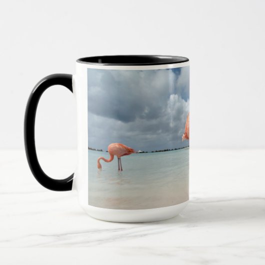 Flamingos Beach Aruba Tasse (Links)