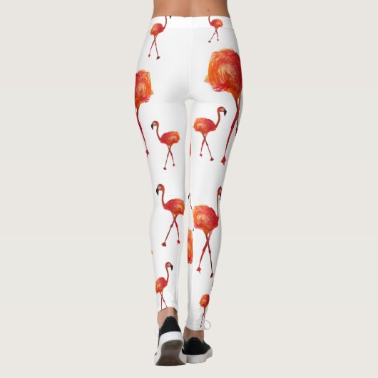 Flamingos, benutzerdefinierte Leggings Flamingo (Rückseite)