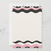 Flamingo's Birthday Invitation Feiertagskarte (Rückseite)