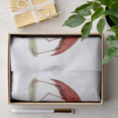 Flamingos Black Vine Script Monogram DIY BG Seidenpapier (Geschenk)