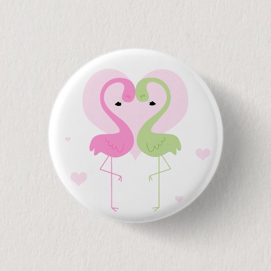 Flamingos Button (Vorderseite)