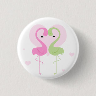 Flamingos Button