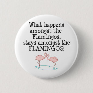 Flamingos Button