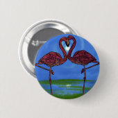 Flamingos Button (Vorne & Hinten)