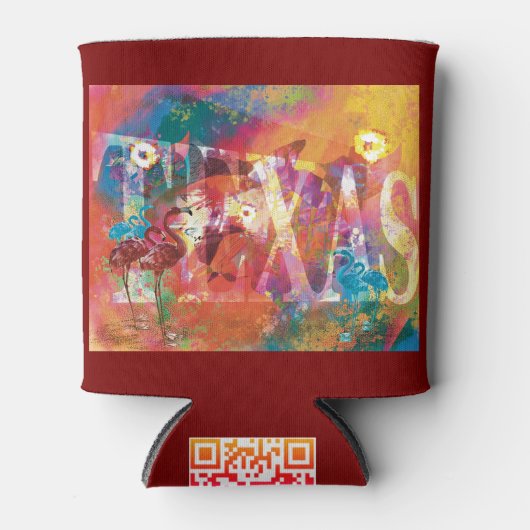 Flamingos Can Cooler Dosenkühler (Vorderseite)