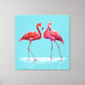 Flamingos Canvas Print Leinwanddruck (Vorderseite)
