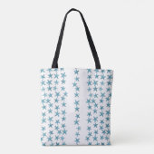 Flamingos Christmas Gruß Blue Starfish Tasche (Rückseite)