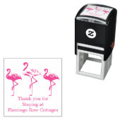 Flamingos Coastal Beach Business Custom Vielen Dan Permastempel (Beispiel)