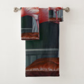 Flamingo's Cosy Corner Badhandtuch Set (Insitu)