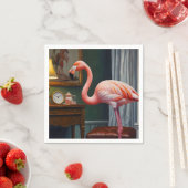 Flamingo's Cosy Corner Serviette (Beispiel)