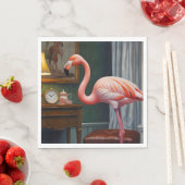 Flamingo's Cosy Corner Serviette (Beispiel)