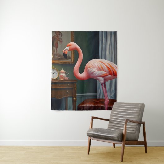 Flamingo's Cosy Corner Wandteppich (Beispiel)