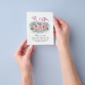 FLAMINGOS Custom Einladung Ankündigung Gruß Flyer (Gruppe)