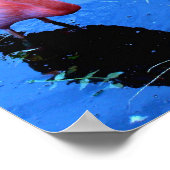 Flamingos Dancing Poster (Ecke)