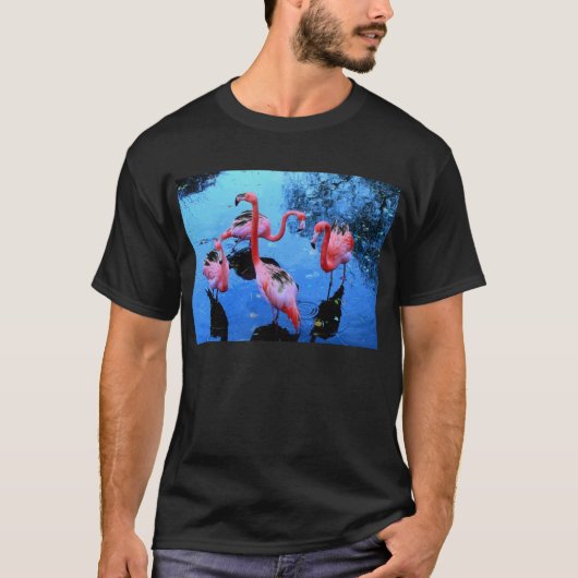 Flamingos Dancing T-Shirt (Vorderseite)