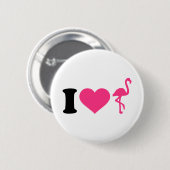 Flamingos der Liebe I Button (Vorne & Hinten)