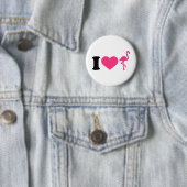 Flamingos der Liebe I Button (Beispiel)