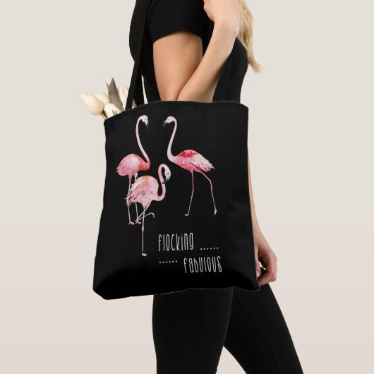 Flamingos, die fabelhaftes lustiges tasche (Von Nahem)