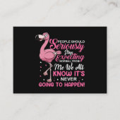 Flamingos | Die Menschen sollten aufhören, normal Begleitkarte (Vorderseite)