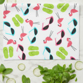 Flamingos drehen Reinfälle u. Handtuch (Gefaltet)