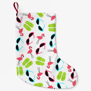 Flamingos + Drehen Sie Reinfall-WeihnachtsStrumpf Kleiner Weihnachtsstrumpf