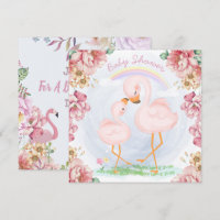 Flamingos Dusche Einladung