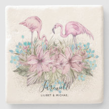 Flamingos Farewell Goodbye Bon Voyage Gift Friends