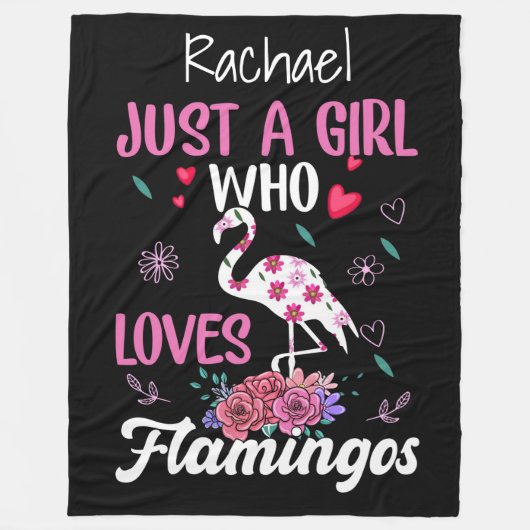 Flamingos Fleece Blanket (Vorderseite)