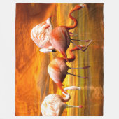 FLAMINGOS FLEECEDECKE (Vorderseite)