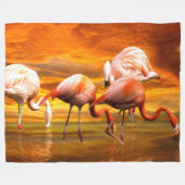 FLAMINGOS FLEECEDECKE (Vorderseite (Horizontal))