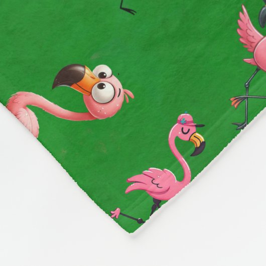 Flamingos Fleecedecke (Ecke)