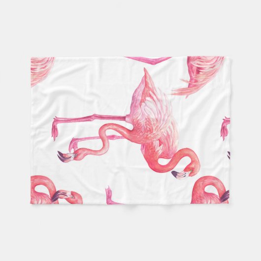 Flamingos Fleecedecke (Vorderseite (Horizontal))