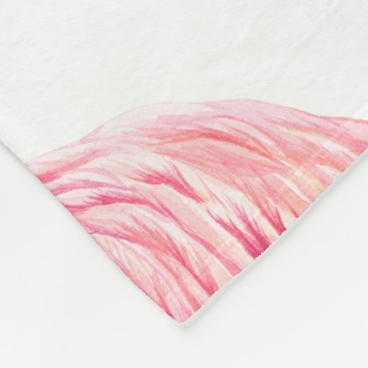 Flamingos Fleecedecke (Ecke)